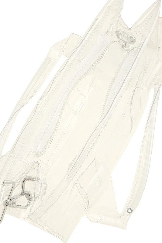 Versatile Handbag | Stylish & Functional Transparent Clear Crossbody Tote Bag - Modestly Vogue 