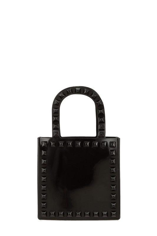 Versatile Handbag | Stylish & Functional V Buckle Mini Jelly Handle Bag - Modestly Vogue 