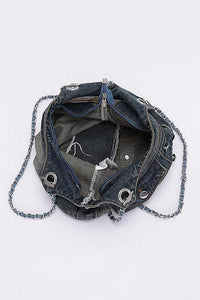 Denim Handbag | Functional Vintage Iconic Tote Bag - Modestly Vogue 