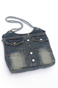 Denim Handbag | Functional Vintage Iconic Tote Bag - Modestly Vogue 