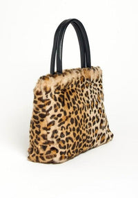 Versatile Handbag | Stylish & Functional VINTAGE MINI FUR TOTE HANDLE PURSE - Modestly Vogue 