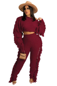 WOMEN FASHION 2PC SWEATER PANTS SET - Modestly Vogue 