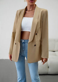 Womens Casual Blazers Open Front Long Sleeve Lapel - Modestly Vogue 